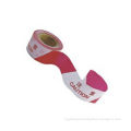 Hazard warning tape, made of non-adhesive and lead-free PE, weighs 0.6kg, measures 3 x 300 inches